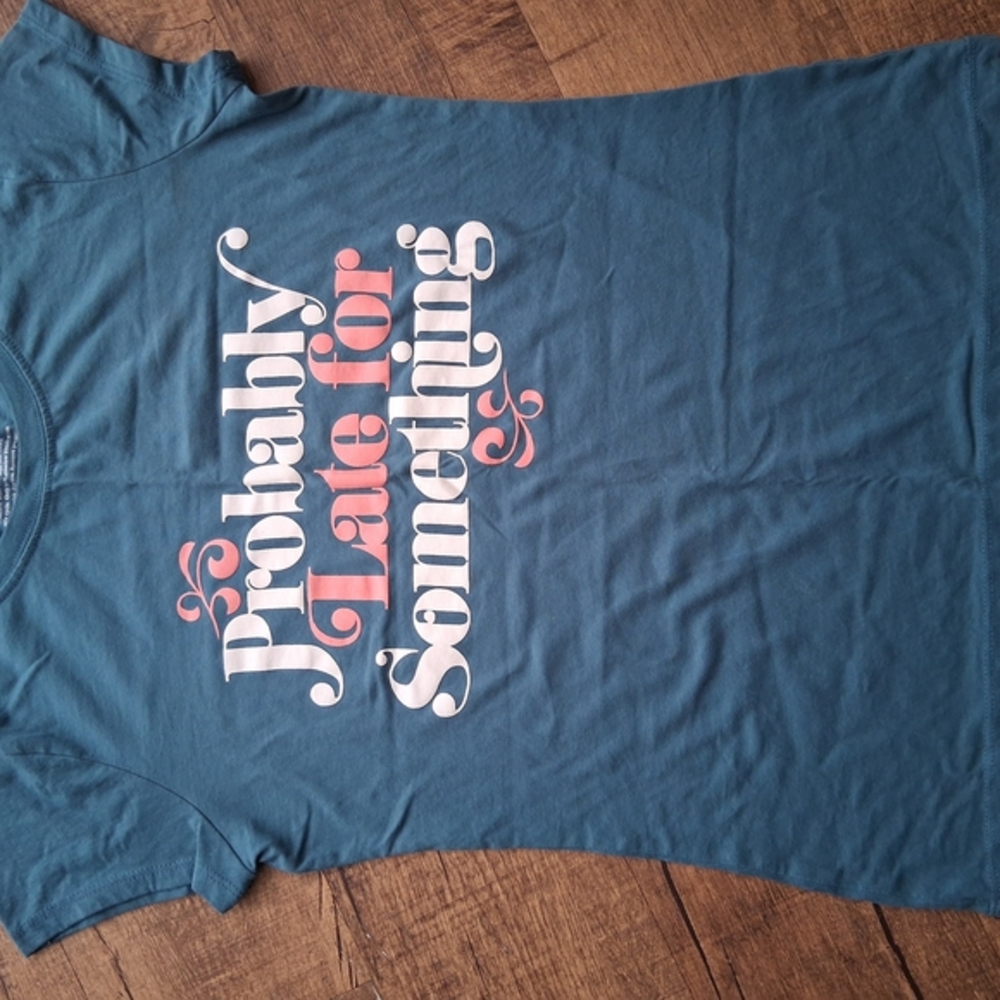 Girl's "L" WOT Blue Graphic Kids T-Shirt